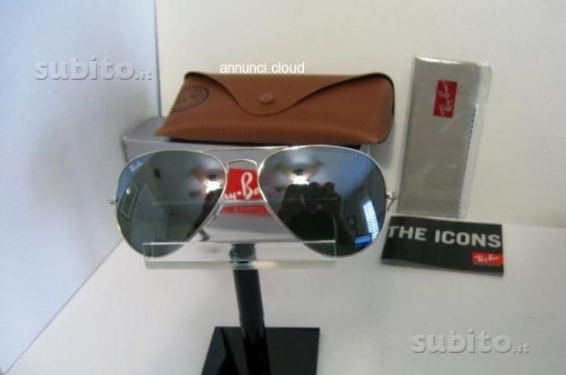 Annunci Gratuiti: Ray ban aviator - montatura argento lente specchio Tel:  3288496916 | Inserzione gratis