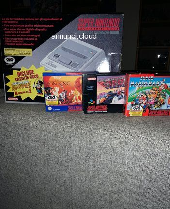Super Nintendo con 3 giochi, boxato, completo