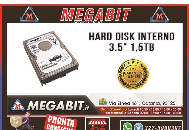 Hard Disk Interno da 3,5 con 1,5 TB